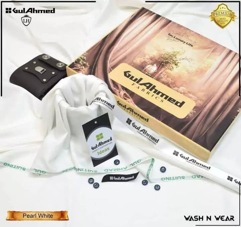 Unstitched Wash & Wear Suit (GA-OFF WHITE)