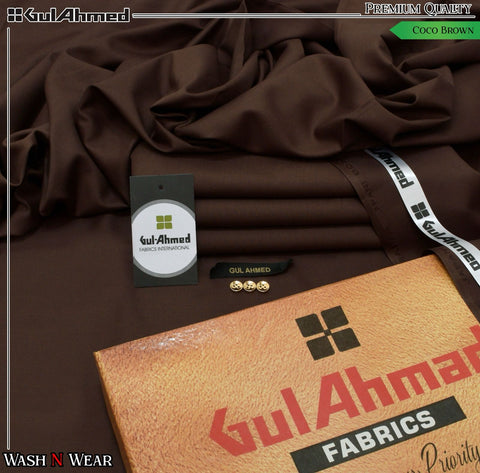 Unstitched Wash & Wear Suit (GA-BROWN)