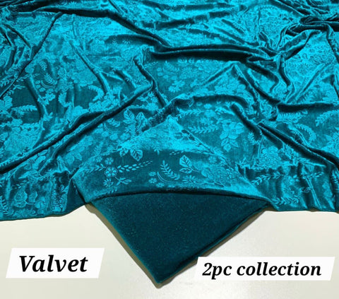 Ladies 2 PC Velvet Dress -