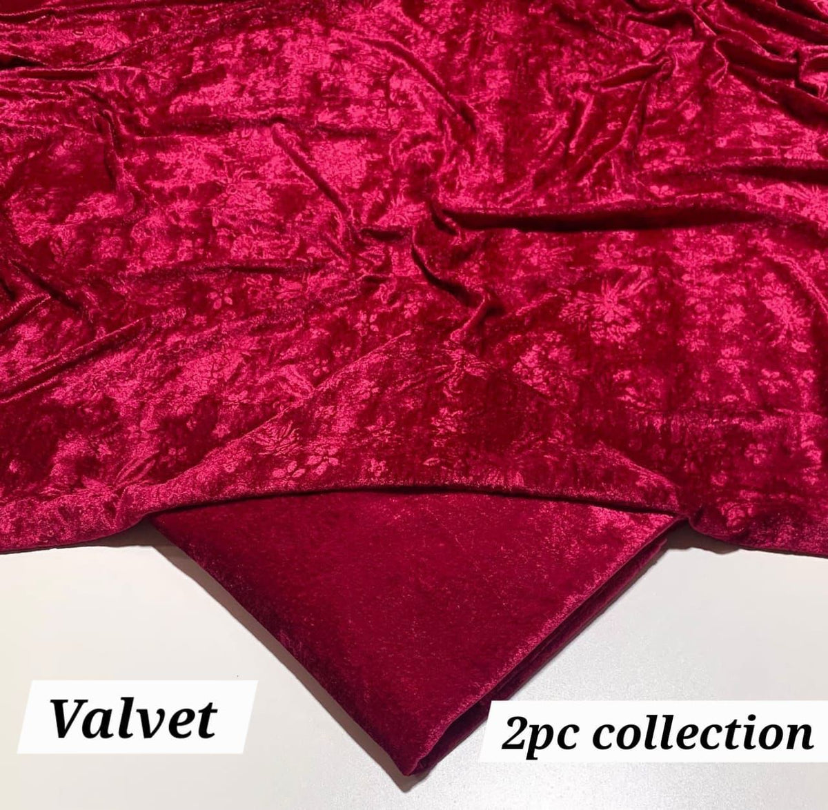 Ladies 2 PC Velvet Dress -