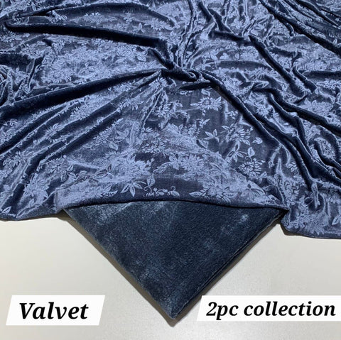 Ladies 2 PC Velvet Dress -