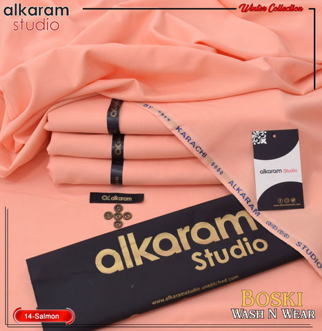 Unstitched Wash & Wear Suit [Salmon]