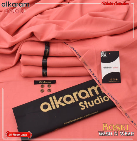 Unstitched Wash & Wear Suit [Rose Latte]